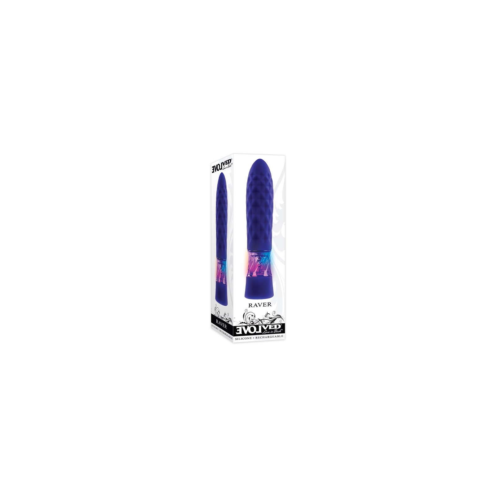 Vibrador Bullet Recargable Evolved Raver Iluminado