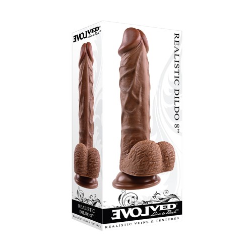 Evolved Realistic 8 in. Dildo With Balls - Lifelike Pleasure