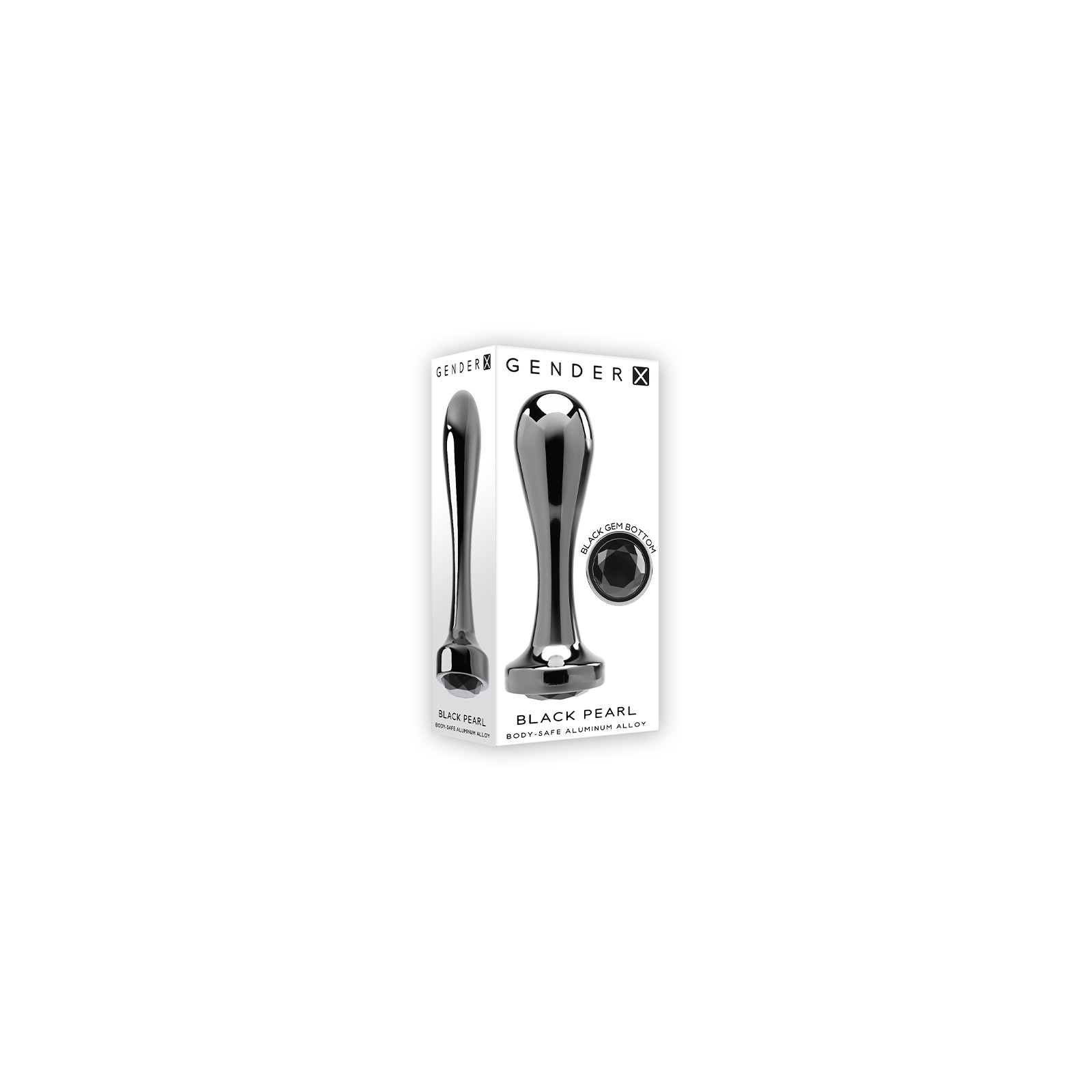 Plug Anal de Aluminio Negro Pearl