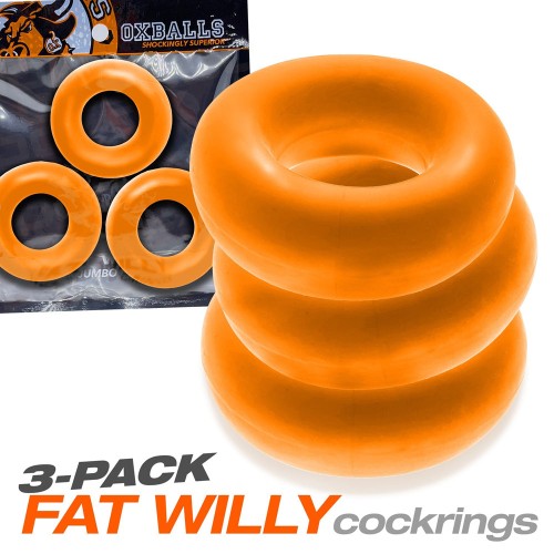 Oxballs Fat Willy 3-Pack Anillos para el Pene Jumbo