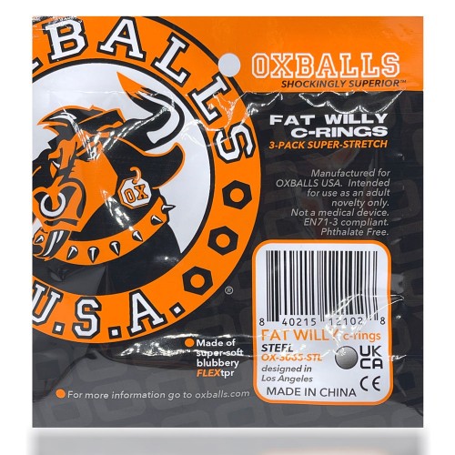 Oxballs Fat Willy Jumbo Cockrings 3 Pack