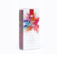 Pack de Variedad de Lubricante a Base de Agua JO Four Play para el Placer