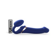 Strap-On-Me Rechargeable Remote-Controlled Bendable Strap-On Night Blue L