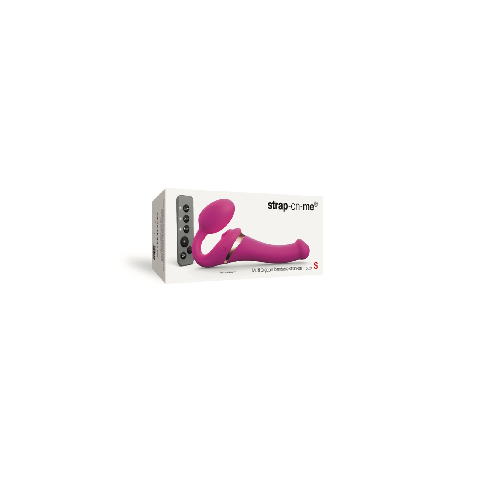 Strap-On-Me Rechargeable Remote Controlled Strap-On Fuchsia S