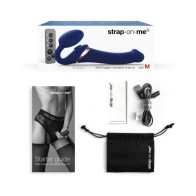 Strap-On-Me Rechargeable Multi Orgasmic Strap-On Night Blue XL