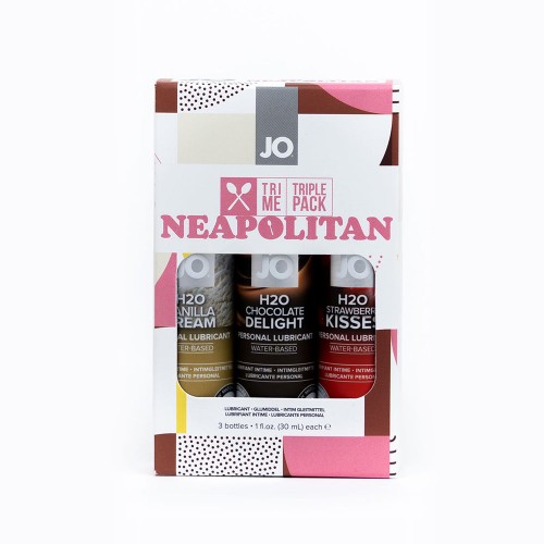 JO Tri Me Lubricante Sabor Neapolitano 3-Pack