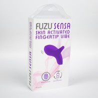 Vibrador de Punta de Dedo Activado por la Piel Fuzu Sensa Púrpura