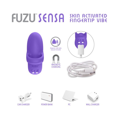 Fuzu Sensa Skin-Activated Fingertip Vibe Purple