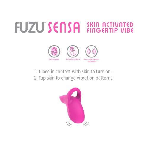 Vibrador de Punta Activada por Piel Fuzu Sensa