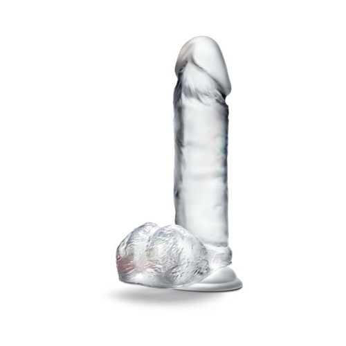 B Yours Diamond Glimmer 8-Inch Realistic Dildo with Balls Clear