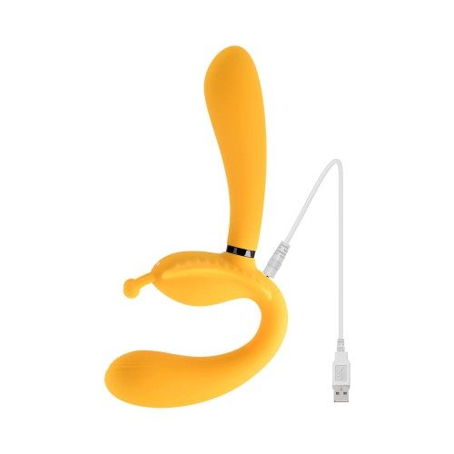 Evolved Monarch Vibrador Silicone Multifuncional Strapless Strap-On