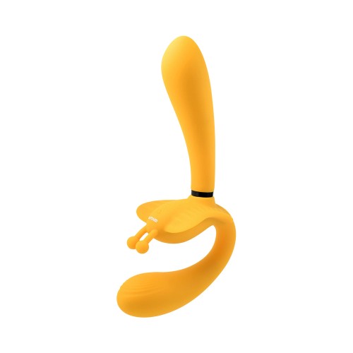 Evolved Monarch Vibrador Silicone Multifuncional Strapless Strap-On