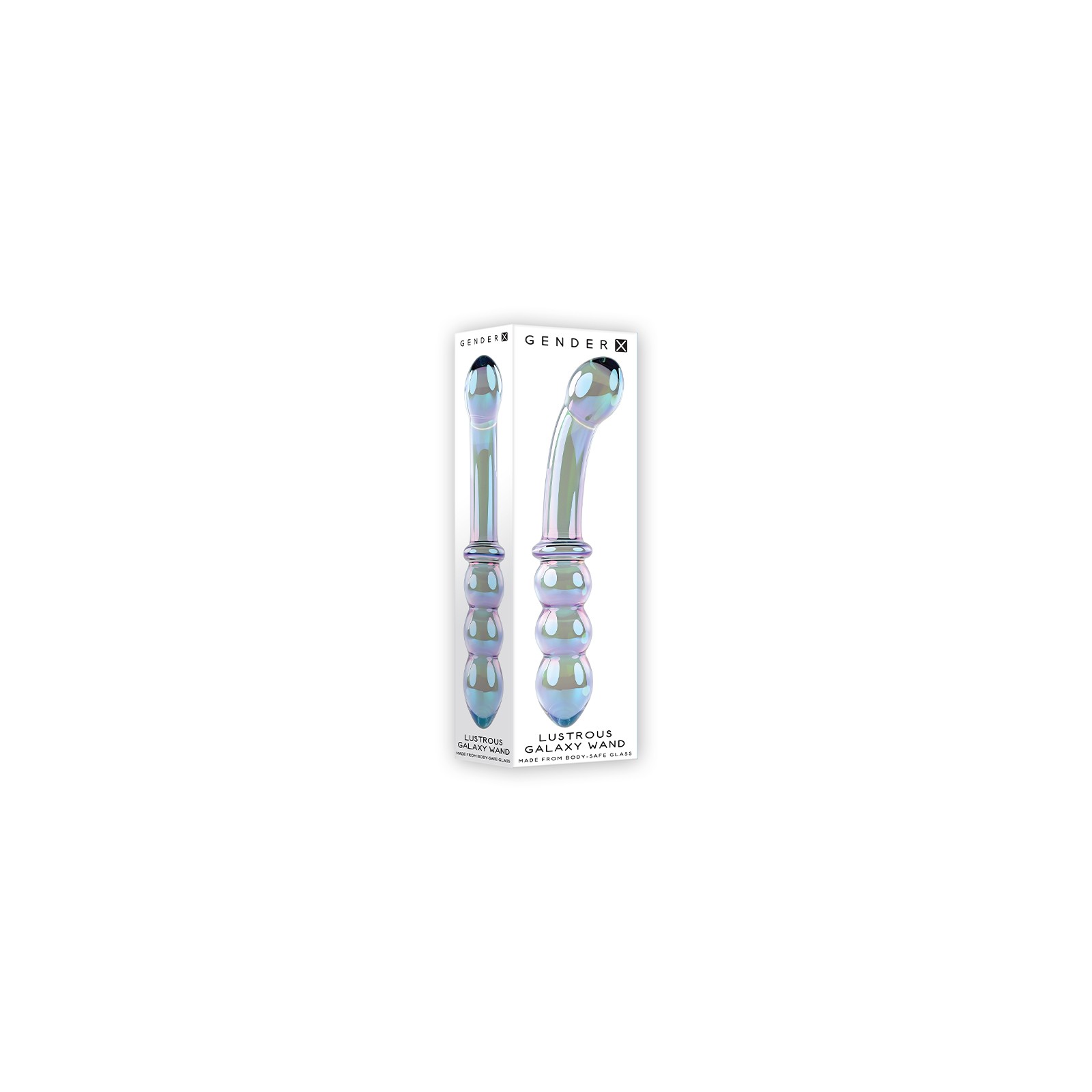 Gender X Lustrous Galaxy Wand Dual-Ended Glass Dildo