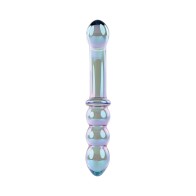 Gender X Varita Galáctica Lustrosa Dildo de Vidrio Doble