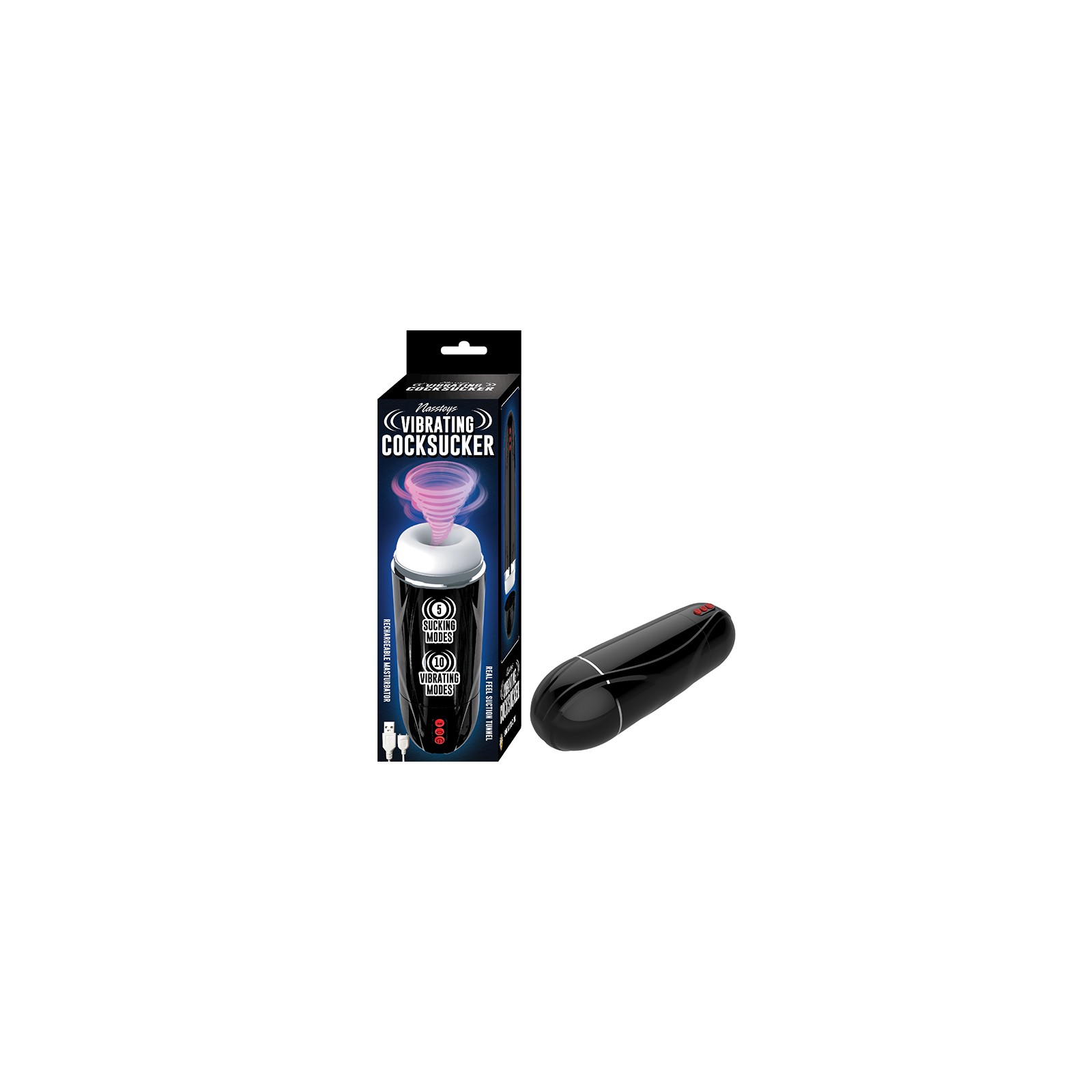 Nasstoys Vibrating Cocksucker Black