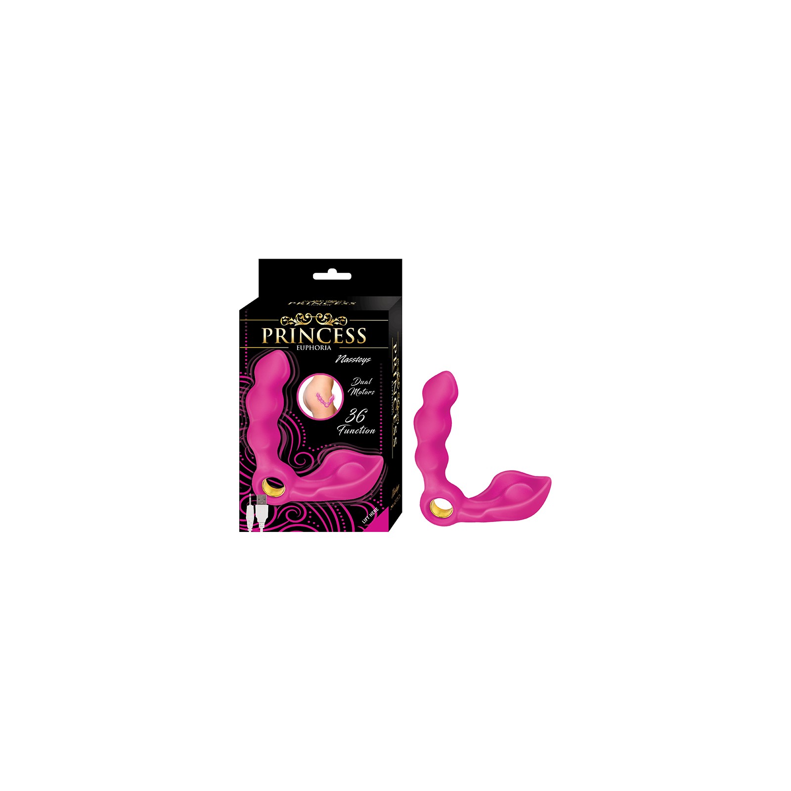 Princess Euphora Dual Stimulator Silicone Pink