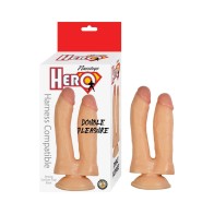 Dildo Doble Placer de Silicona Hero para Estimulación Intensa