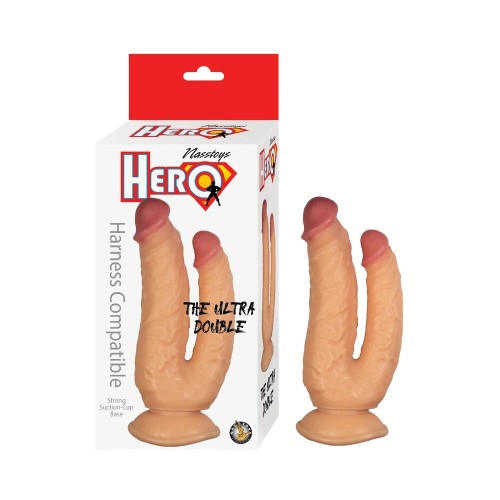 Hero El Doble Dildo Ultra Blanco