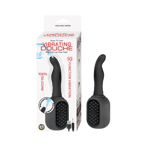 Douche Vibrante Nasstoys Recargable de Silicona Negra