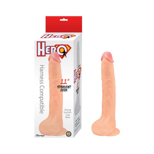 Hero Straight Cock 11-inch White