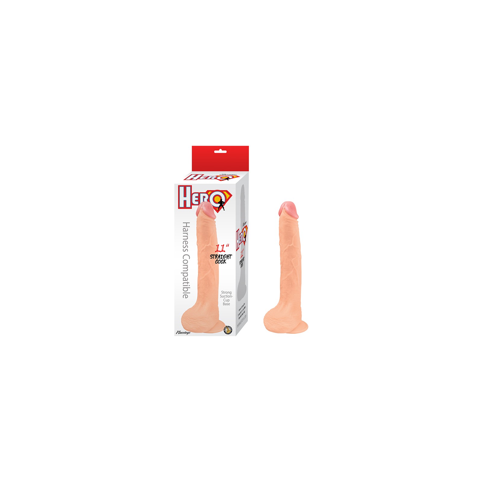 Pene Recto Hero 11 pulgadas Blanco