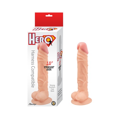 Dildo Recto Hero de 10in para Diversión Placentera