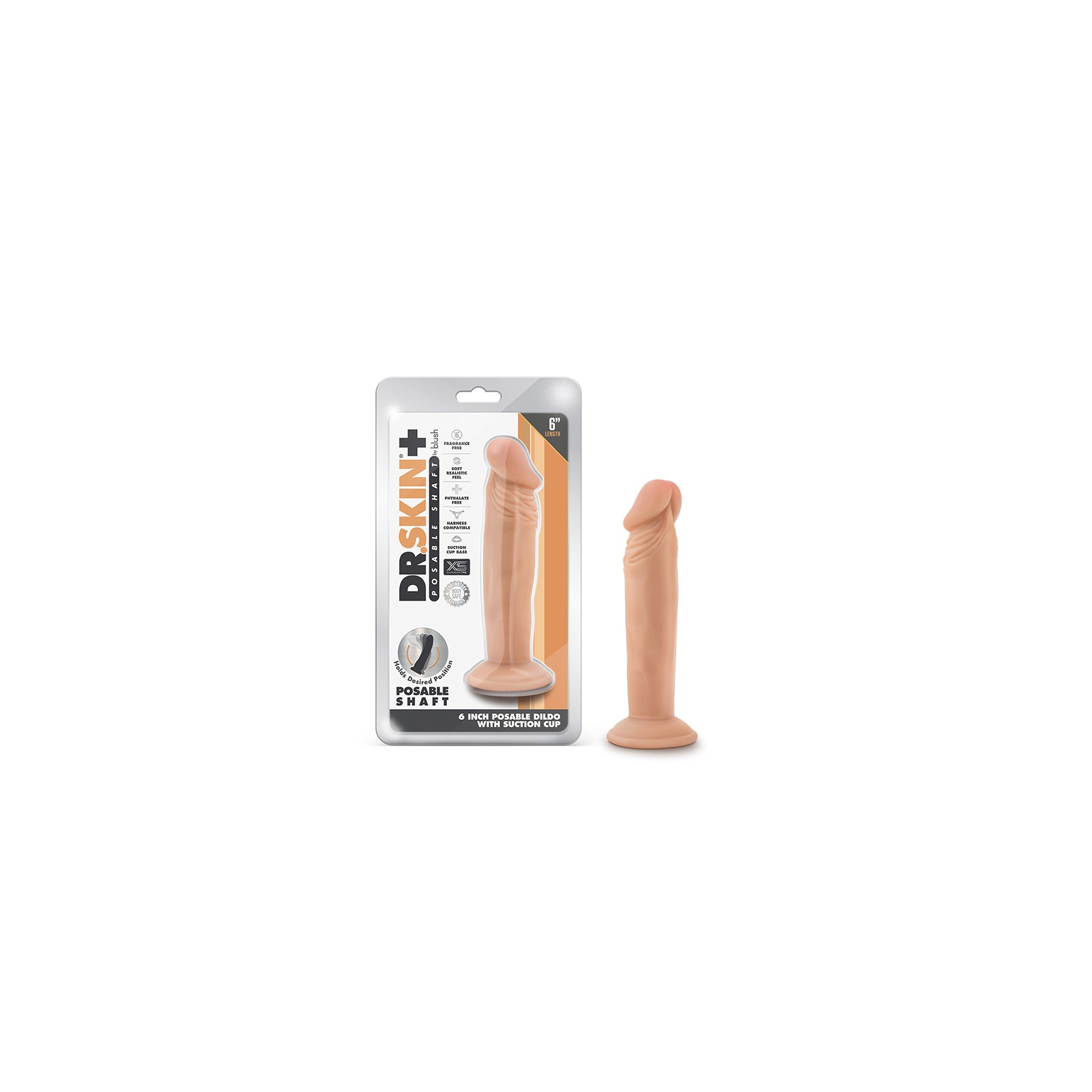 Dr. Skin Plus 6" Triple Density Dildo