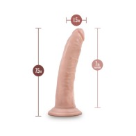 Dr. Skin Plus Realistic Posable Dildo 7 in. Beige