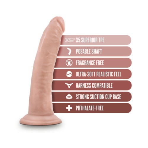 Dildo Realista Posable Dr. Skin Plus 7 in. Beige