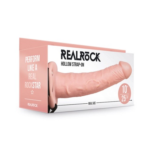 RealRock Arnes con Dildo Hueco de 10 Pulgadas