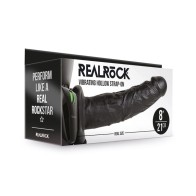 RealRock Arnés Vibrador Hueco de 8 in. - Placer Extra