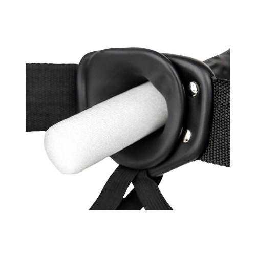 RealRock Arnés Vibrador Hueco de 8 in. - Placer Extra