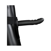 Ouch! Curved 8 In. Hollow Strap-On Black