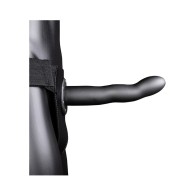 Ouch! Strap-On Hueco Curvado de 8 Pulgadas Gunmetal para Placer Intenso