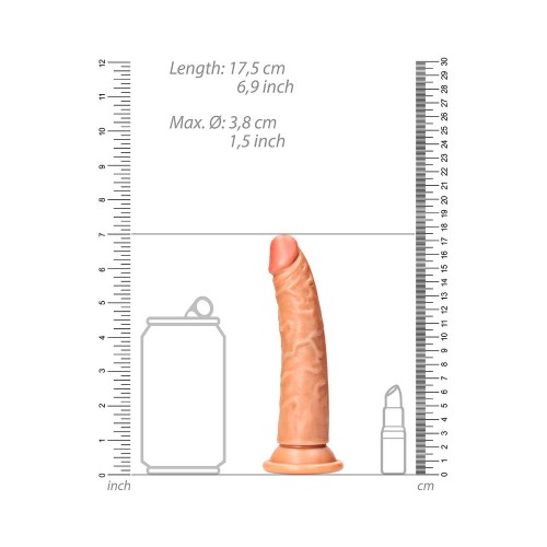 Dildo Slim RealRock con Ventosa Color Tan