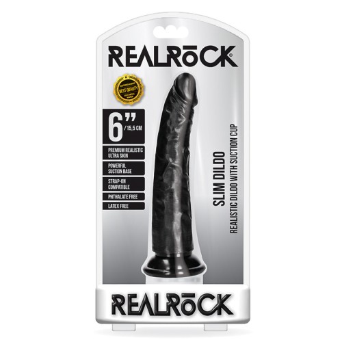 RealRock Slim Dildo with Suction Cup - Realistic Pleasure