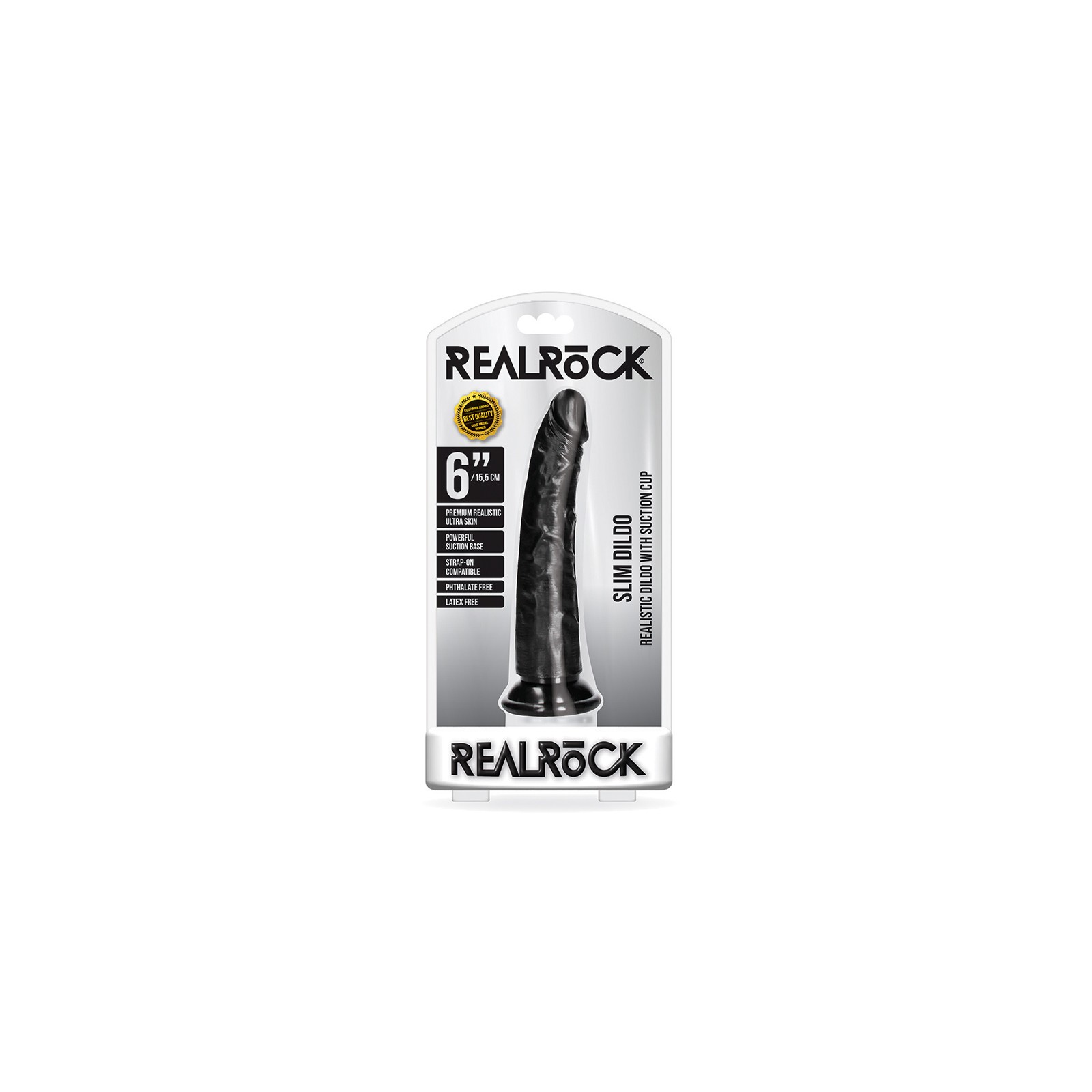 Dildo Slim RealRock con Ventosa - Placer Realista