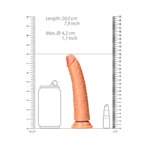 RealRock 7 inch Realistic Slim Dildo with Suction Cup