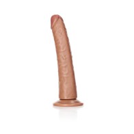 RealRock 8in Slim Dildo with Suction Cup for Realistic Pleasure