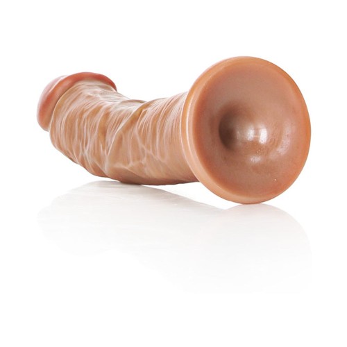 Dildo Realista Curvo RealRock de 6 in. con Ventosa Beige