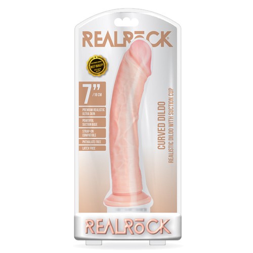 Dildo Curvado Realista 7 Pulgadas Beige