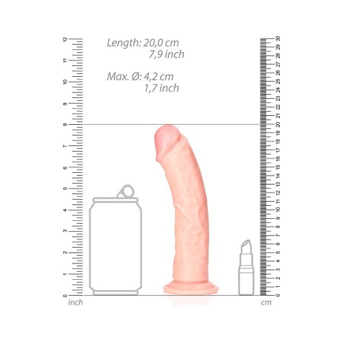 Dildo Curvado Realista 7 Pulgadas Beige