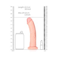 RealRock Curved Dildo with Suction Cup Beige