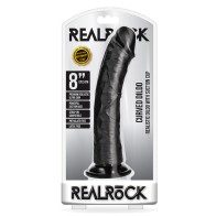 RealRock 8 in. Curved Dildo With Suction Cup