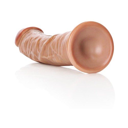 Dildo Curvado RealRock de 9 in. con Ventosa Beige