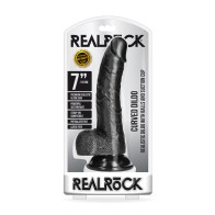 Dildo Curvado Realista de 7" con Succión RealRock