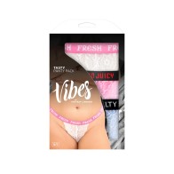 Conjunto de Tangas Vibes Tasty para Adultos