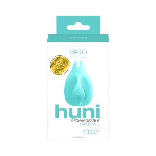 Vibrador de Dedo Recargable VeDO Huni Tease Me Turquesa