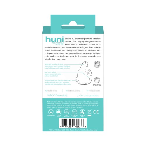 VeDO Huni Tease Me Rechargeable Finger Vibe Turquoise