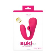 VeDO Suki Plus Vibrador Dual Sonic Rosa Intenso para Máximo Placer